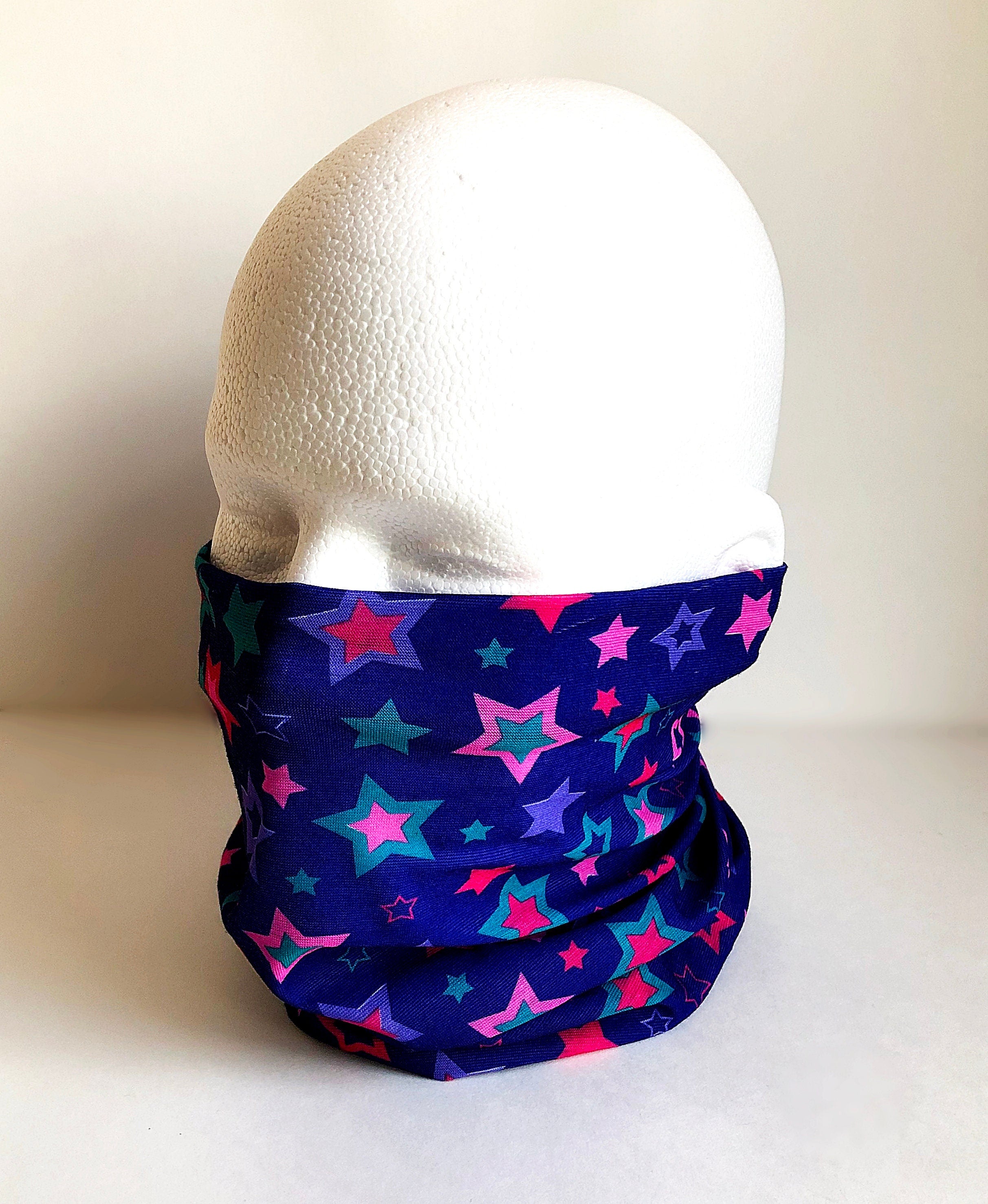 Stars Face Mask Scarf New Multi Functional Seamless Protective Covering Elastic Print Neck Gaiter Bandana Breathable Balaclava Head Wear N96